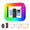 RGB Smartphone Video Rig with Light, Handheld Phone Camera Ring