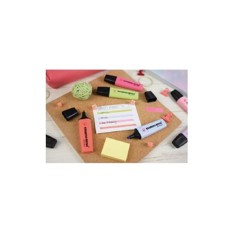 Stabilo Caja Con 10 Marcatextos Stabilo Boss Lima Pastel 70/133