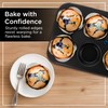 Wrenbury Jumbo Muffin Pan 6 Cup - Nonstick XL Deep