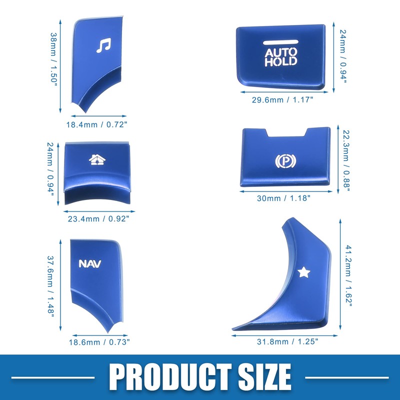 X AUTOHAUX 7 Set Centre Console Switch Panel for Mazda