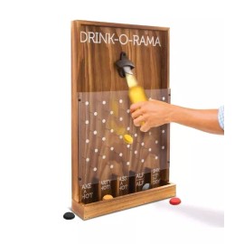 NEW Drink-O-Rama Bottle Opener Wooden Hanging Shot Plinko Party Game