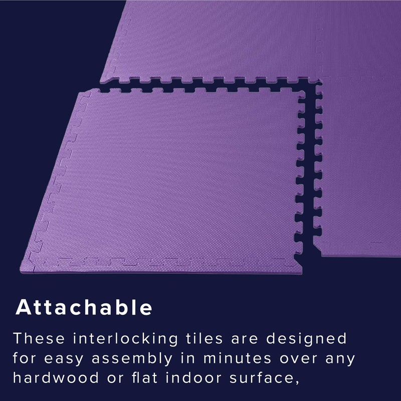 We Sell Mats 1/2-inch Multi-Purpose, Purple, 100 Sq Ft (25