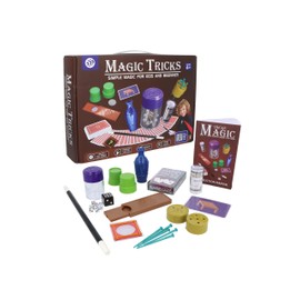 Henbrandt Single Children’s Jumbo Magic Set with 135 Tricks and Instruction Booklet Easy Magician’s Kit for Kids Magic Card Tricks Birthday Presents for Boys and Girls