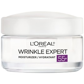 LOral Paris L'Oreal Paris Wrinkle Expert 55+ Anti-Aging Face Moisturizer with Calcium, Non-Greasy, Suitable for Sensitive Skin 1.7 fl. oz