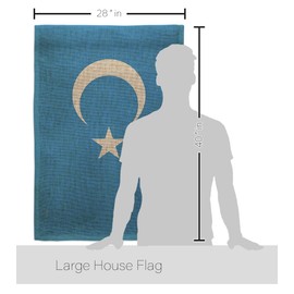 USA Decoration Uyghur Burlap House Flag Pack Regional Nation International World Country Particular Area Applique Decoration Banner Small Garden Yard Gift Double-Sided, Made in USA