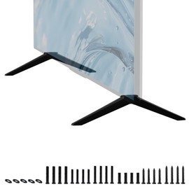 TV Legs for Roku Select Series TV,for Roku TV Stand Legs for 4K HD HDR FHD QLED TV,Fit for TV with a Hole Center-to-Center Distance of 14mm/0.55in to 24mm/0.94in Please Measure TV Bottom Hole Distance