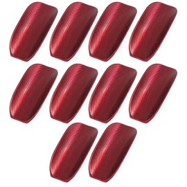 mamota Hot Towel Holder, Hot Towel Tray, Hot Towel Holder, Tabletop Set, Wood Grain, Restaurants, Commercial Use, Cooking, Simple, High-grade, Hot Towel Case (Red, 10 Pieces)