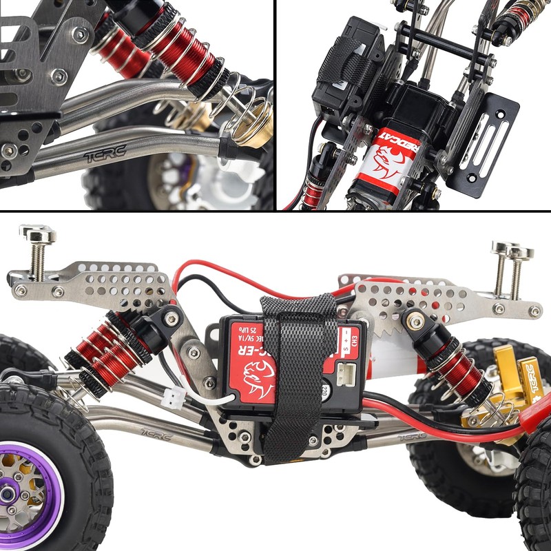 TCRC GR5 Titanium LCG Chassis Kit Frame Rail for Redcat