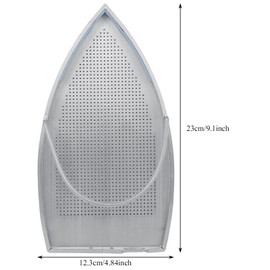 X Homsel Iron Shoe Cover - Non-Stick Universal Iron Plate Cover Protector - Aluminum, Silver, 23 x 12.3 cm