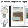 Dunwell Small Presentation Book 5.5x8.5 (12-Pack, Black), 24 Pockets Display