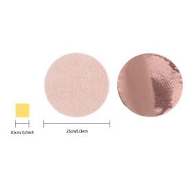 TecUnite Rund Seidenpapier Konfetti Punkte für Hochzeit Geburtstag Party Dekoration, 1,76 Unzen (Rose Gold Konfetti )