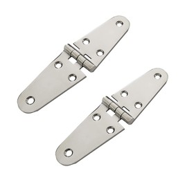 TuoP Stainless Steel Strap Hinges for Boat RV Skylight Locker Hatch and Door,Heavy Duty Marine Grade, Top Mount 7-1/8 inch x 1-5/8 inch (4 PCS)