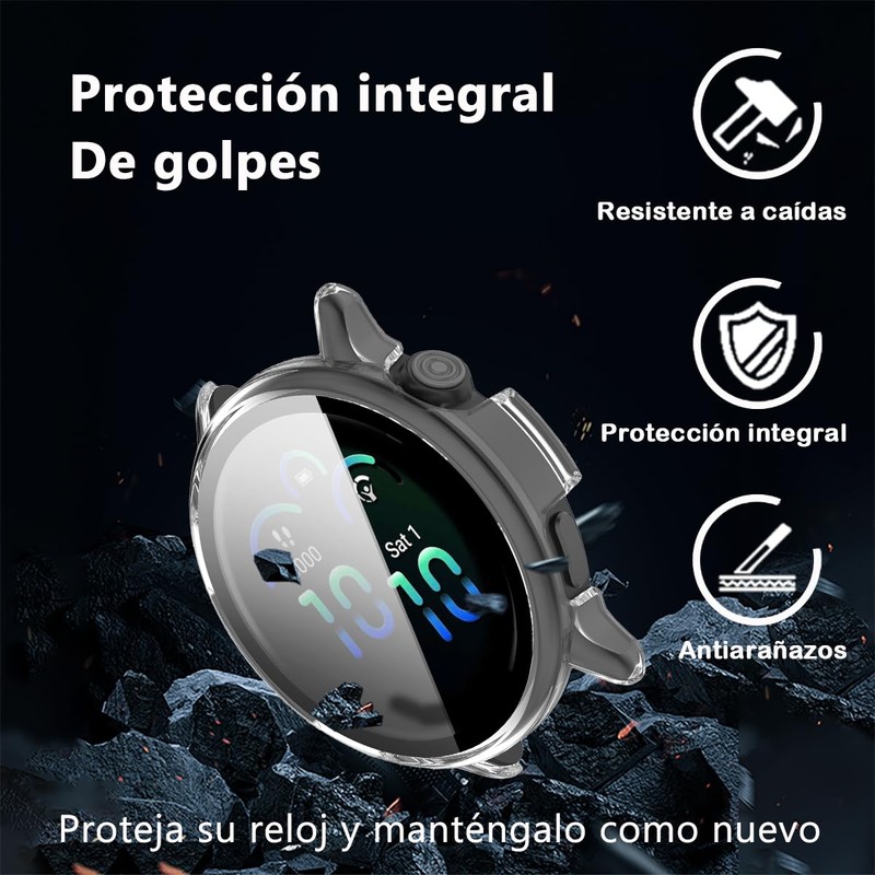 QWYJ Funda para Garmin Vivoactive 6 Case Carcasa PC con