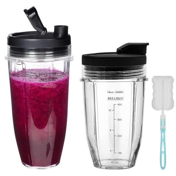 18oz 24oz Single-Serve Cup and Spout Lid Replacement Parts for