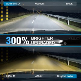 AUIMSOCO For Chevy Colorado 2015-2022 Car LED Headlight High Low Beam Fog Light Bulbs Kit