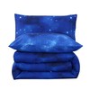 SDIII 3PCS Blue Galaxy Comforter Set Twin, Bed in a