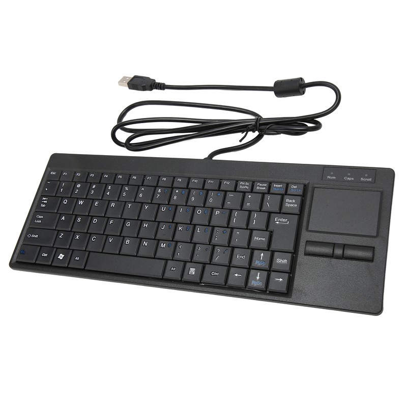 Industrial Keyboard Touchpad Wired Connection X Scissor Foot Plug and