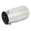 Exhaust Muffler 76mm/2.99in Mirror Polishing Stainless Steel Rear Muffler Exhaust