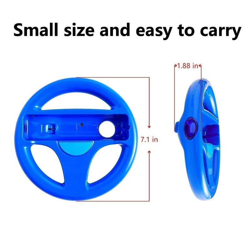 DOYO 2 Pack Steering Wheel Wii Controller Design Stand Mario