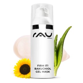 RAU Cosmetics Bakuchiol Face Mask 50 ml - Anti-Ageing Mask for Mature & Sensitive Skin - Vegan Retinol Alternative with Hyaluronic Acid, Aloe Vera & Vitamin E - Firming Moisturiser