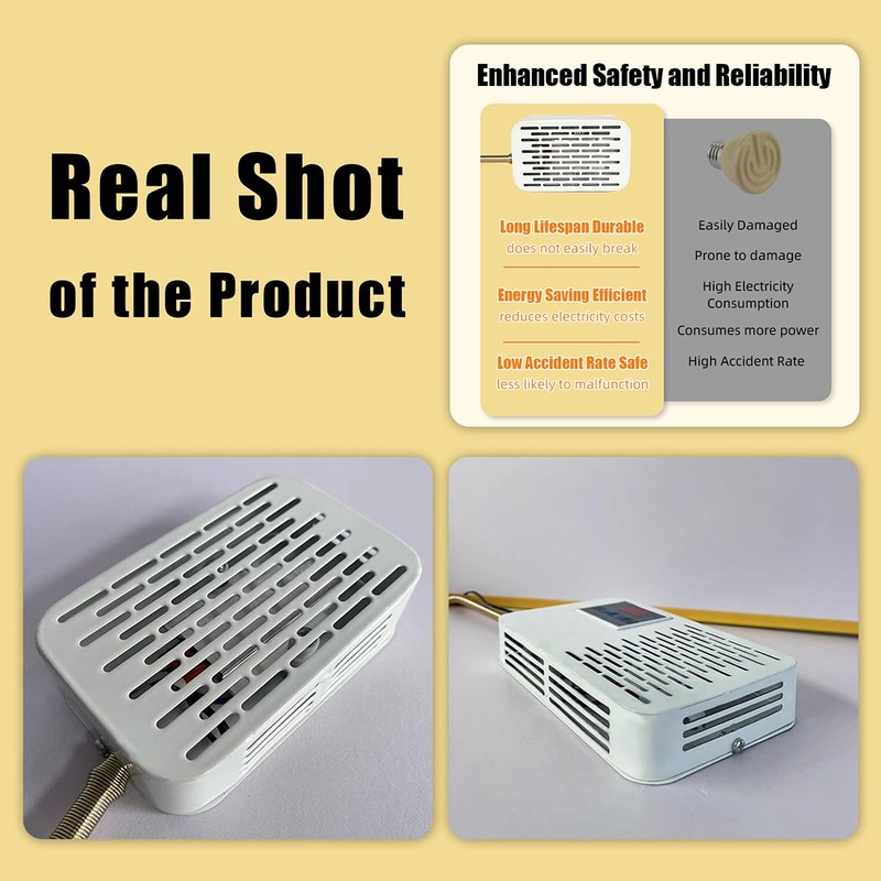 MANON ROSA Bird Cage Heater with Adjustable Temperature Control -