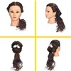 Mannequin Head 18" Female 100% Human Hair Hairdresser Cosmetology Mannequin