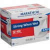 Marathon Dispenser Roll Towels, 12 Count, Non-Perforated, 2-Ply White Paper