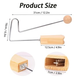 NYGHMY 2 Pcs Vibra-Slap Percussion Instruments, Latin Hand Percussion Instrument, Easy to Handheld Rattling Sound Effect for Musicians, Bands, and Studios