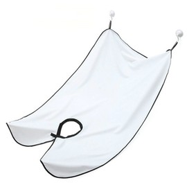 Beard Shaving Catcher Bib with Two Hooks Family's Beard Apron Adjustable Beard Shaving Cape for Shaving & Hair Clippings Keep Hair & Beard Off Clothes and Floor