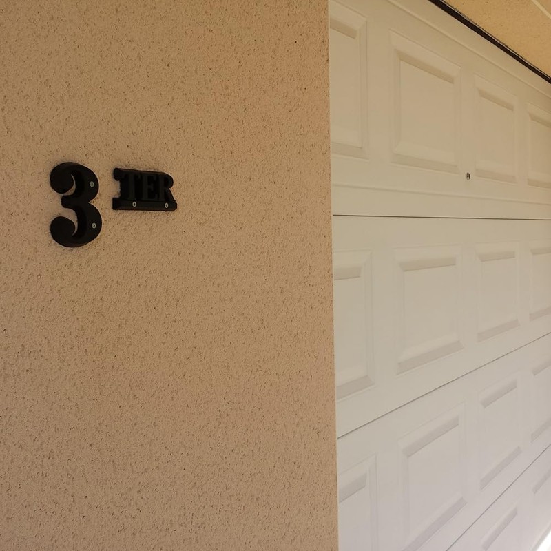 novap 4005003 Zamak House Number Black Number 0 Ø 180