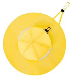 PONCEAU Unisex Baby Toddler Sun Hat Cap Girls Boys Hat Bucket Hats Toddler Summer Hat Fishing Hat Neck Cap Beach Hat Children Baby Summer Hat UV Protection UPF 50+, yellow