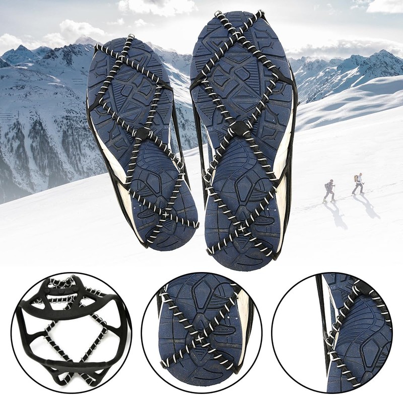Luckious 1 Pair Ice Grippers for Shoes - Stay Surefooted