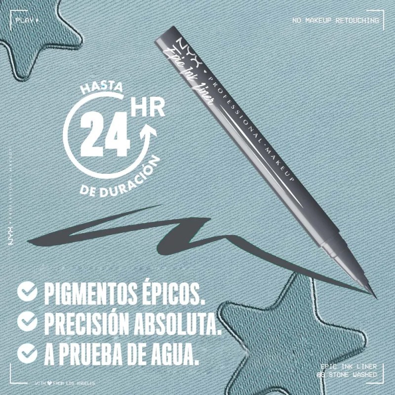 Delineador Líquido De Ojos Epic Ink Liner Matte De Nyx
