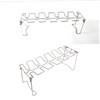 Sosoport Bbq Folding Stainless Steel Chicken Leg Rack Portable Cooking