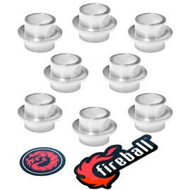 Fireball Dragon Aluminum Self Centering Bearing Spacers - 8 Pack Rollerblade Spacer for Inline Skates, Roller Skates, Skateboards, Longboards - Easy Install Inline Skate Spacers Set