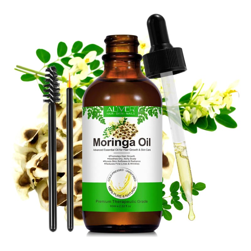Aceite Moringa Crecimiento Capilar Antiedad Terapéutico