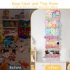 iHansee 5 Tier Stuffed Animal Storage Shelf Net, 17x61 Inch