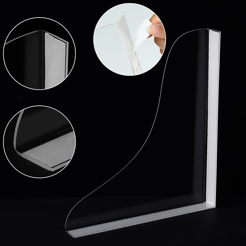 2 Pcs Bathtub Splashing Guard Acrylic Shower Tub Corner Water