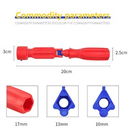 Newsmy Toilet Seat Spanner Plumbing Tools Toilet Seat Fitting Tool Installation Attachment (1 Pc)