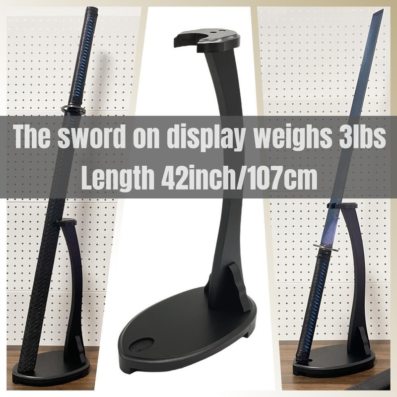 Eforlife Sword Stand Vertical Samurai Sword Katana Tanto Holder Stand
