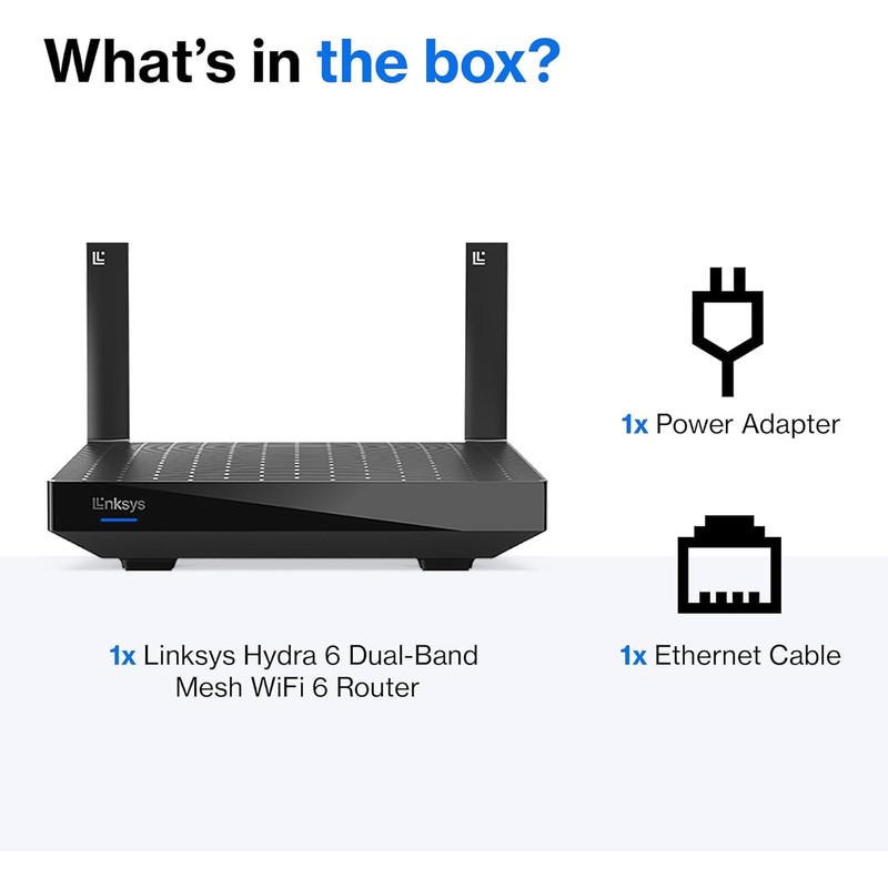 Linksys AX2200 | Dual-Band Mesh WiFi 6 Router | 2.2