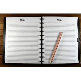 Notes Refill Pages for Discbound Planners, Fits with Circa Letter, Arc by Staples, TUL, Letter Size (8.5'' x 11''), (Planner sold separately)