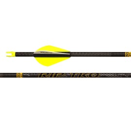 Victory Archery RIP TKO 0.204" Small Diameter Hunting Arrow (Spine: 350, 6 Pack Fletched, Straightness ± 0.001 - Elite - Yellow)