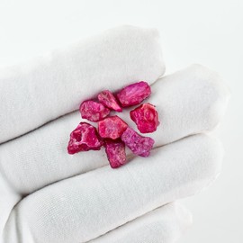 25carats Natural Raw African Ruby Gemstone, Raw for Jewelry Making, Healing Crystals, Loose Wholesale Stones, Gemstones and Crystals, Bulk Lot, July Birthstone, Love Stone (6-8pc)