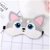 Dinntty Silk Eye Mask Light Blocking Sleeping Cute Cat Eye