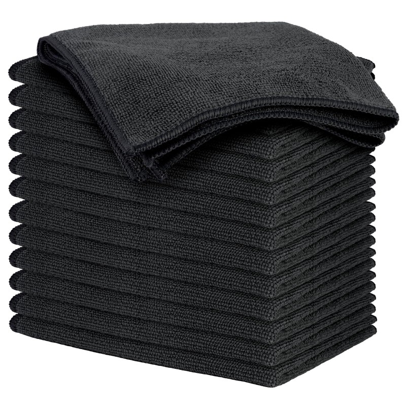 AYESY Microfibre Cleaning Cloth, 12 PCS Highly Absorbent Cleaning Rags
