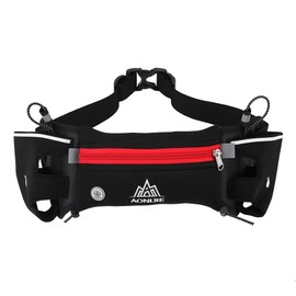 AONIJIE Sports Fashionable Waterproof Neoprene Adjustable Belt Waist Pouch Bag (Red)