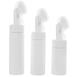 FOMIYES Empty Shampoo Bottles Travel Toiletry Kit with Brush Pump Foaming Bottle Set