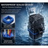 2PCS 5 Pin Waterproof Relay Kit, 40/30 Amp 12V SPDT