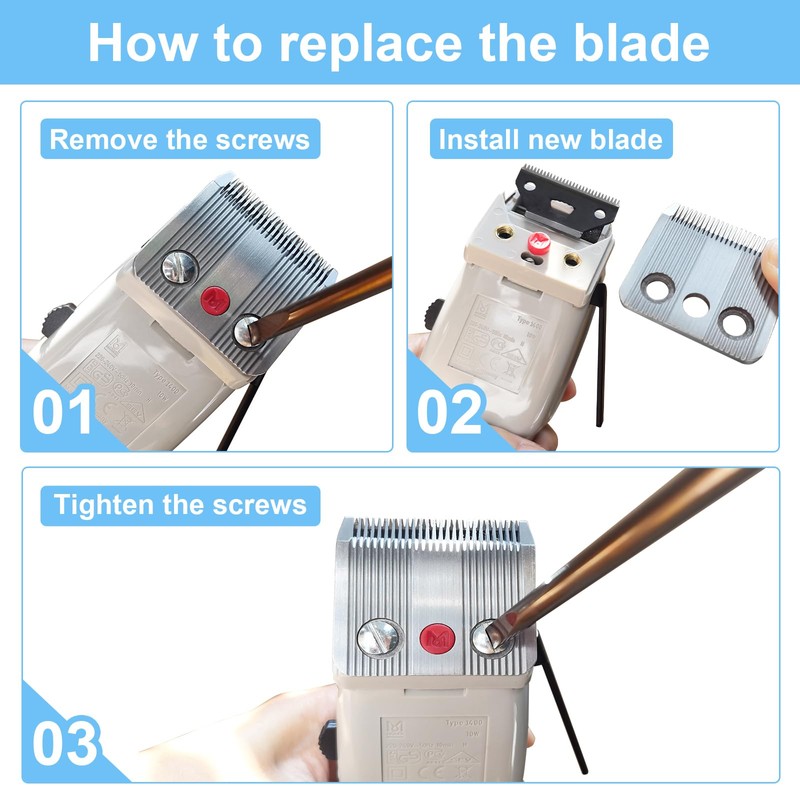 AUDOC Star Blade Replacement Blade Compatible with Moser 1400 Mower